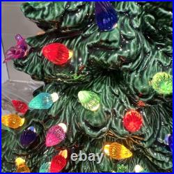 VTG 1970s Tampa Bay Ceramic Xmas Tree 16 T Without Star 17.5 With Mint Rare