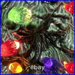 VTG 1970s Tampa Bay Ceramic Xmas Tree 16 T Without Star 17.5 With Mint Rare