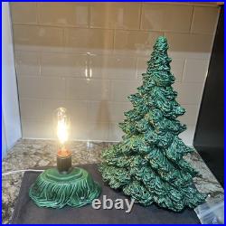 VTG 1970s Tampa Bay Ceramic Xmas Tree 16 T Without Star 17.5 With Mint Rare