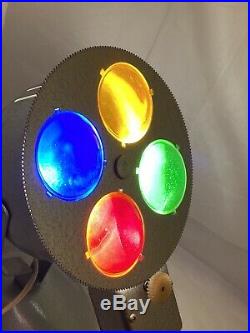 VTG 60'S SPARTUS PRISMA-LITE X-MAS Tree Color Wheel Glass Lenses Original Box