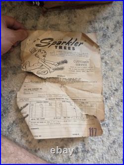 VTG 6ft Aluminum Pom Pom Christmas Tree 75 Branches The Sparkler Star Brand Co