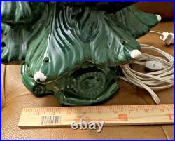 VTG 70's Atlantic Mold 16 Ceramic Lighted Christmas Tree Beautiful EXCELLENT