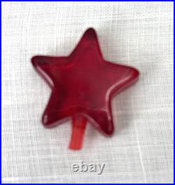 VTG'70s Atlantic Mold Ceramic Christmas Tree Gold Plaster Base 16 Flocked Top