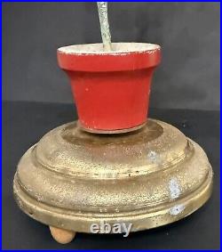VTG Bottle Brush Christmas Tree 15 with Ornaments & Rotates Plays Music WORKS OLD