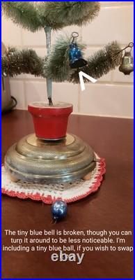 VTG Bottle Brush Tree in Musical Rotating Stand O, Come All Ye Faithful VIDEO