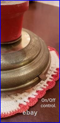 VTG Bottle Brush Tree in Musical Rotating Stand O, Come All Ye Faithful VIDEO