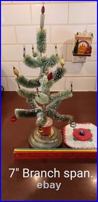 VTG Bottle Brush Tree in Musical Rotating Stand O, Come All Ye Faithful VIDEO