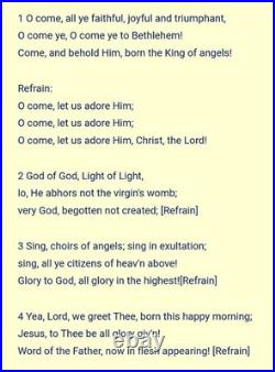 VTG Bottle Brush Tree in Musical Rotating Stand O, Come All Ye Faithful VIDEO