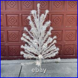 VTG Box THE SPARKLER 6' POM POM 54 Branches ALUMINUM XMAS TREE M-6614 STAR BAND