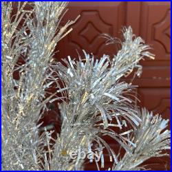 VTG Box THE SPARKLER 6' POM POM 54 Branches ALUMINUM XMAS TREE M-6614 STAR BAND