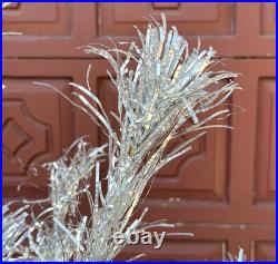 VTG Box THE SPARKLER 6' POM POM 54 Branches ALUMINUM XMAS TREE M-6614 STAR BAND
