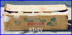 VTG Box THE SPARKLER 6' POM POM 54 Branches ALUMINUM XMAS TREE M-6614 STAR BAND