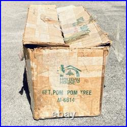 VTG Box THE SPARKLER 6' POM POM 54 Branches ALUMINUM XMAS TREE M-6614 STAR BAND