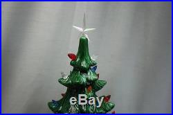 VTG Ceramic Light Up Christmas Tree by Atlantic Mold Co 3 Piece 20 With Flasher
