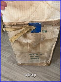 VTG Consolidated Novelty Co. 47 Aluminum Pom Pom Christmas Tree Complete With Box