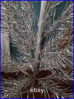VTG Craft House 6 1/2 Foot Aluminum Christmas Tree Original Box Silver