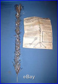 VTG Evergleam 6' silver Stainless aluminum Christmas tree WithOrg. Box