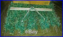 Vtg Holi-gay 73 Branch Pom Pom #733 Stainless Green Fleck Metal Christmas Tree
