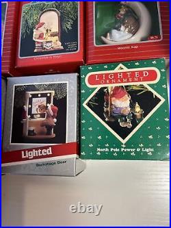 VTG Hallmark Keepsake Holiday Magic Light & Motion Ornaments Lot of 19 with Boxes