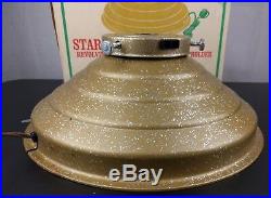 VTG Handy Things Star Bell Musical Rotate Christmas Tree Stand Holder Gold Ohio