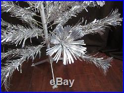 Vtg MCM Pom Pom 4'stainless Aluminum Christmas Tree The Sparkler 44 Branches