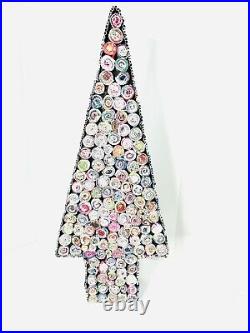 VTG Prison Art Tramp Art Pop Art Folk Christmas Tree Paper Advertising Craft