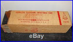 Vtg Stainless Alluminum Specialty Co Christmas Tree Decoration Holiday Stand