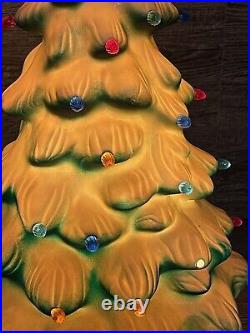 VTG Union Products Christmas Tree Light Blow Mold Hard Plastic 21 Incomplete