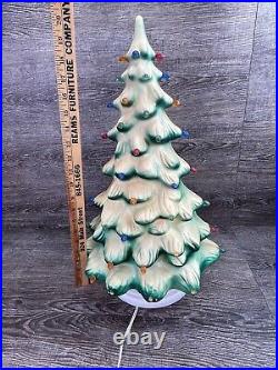 VTG Union Products Christmas Tree Light Blow Mold Hard Plastic 21 Incomplete