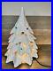 Very Rare Vintage Magic Bough Lite Gray Ceramic Christmas tree 19 Tall 4pcs