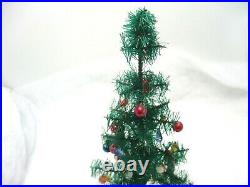 Vintage 10 CHRISTMAS TREE with Ornaments