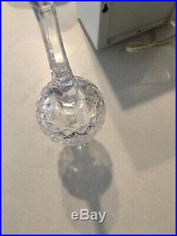Vintage 10 Waterford Crystal Christmas Tree Topper Signed Etched Ornament