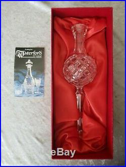 Vintage 10 Waterford Crystal Christmas Tree Topper Signed Etched Ornament MINT