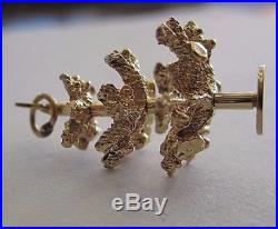 Vintage 14k Yellow Gold/ Enamel 3d Movable Christmas Tree Charm Bracelet/pendant