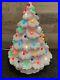 Vintage 16 Handmade Lighted Ceramic Christmas Tree Tested & Working