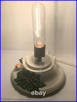 Vintage 16 Inch Ceramic Lighted Christmas Tree Presents RARE