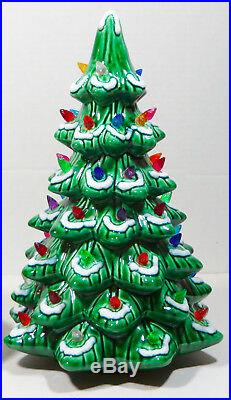 Vintage 16 Lighted Musical Ceramic Christmas Tree California Originals With Box
