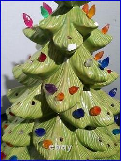 Vintage 17 Inches Ceramic Christmas tree