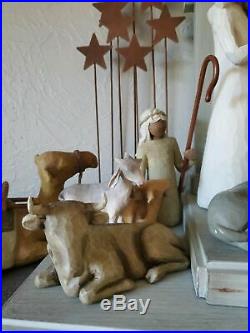 Vintage 18 piece Willow Tree Christmas Nativity Demdaco with CRECHE Original Boxes