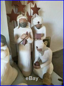 Vintage 18 piece Willow Tree Christmas Nativity Demdaco with CRECHE Original Boxes