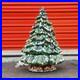 Vintage 19 Christmas Tree Ceramic Mold Green Snow 3 Piece Light Birds & Bulbs
