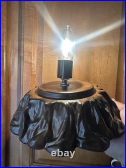 Vintage 19 Christmas Tree Ceramic Mold Green Snow 3 Piece Light Birds & Bulbs