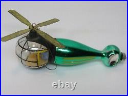 Vintage 1940's De Carlini Helicopter Christmas Tree Ornament Rare