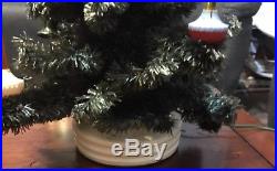 Vintage 1940s Royal Electric C6 11 Light Bubble Lights Christmas Tree