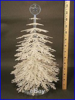 Vintage 1949 Plasco Plastic Christmas Tree with57 Orig Mercury Glass Ornaments-EXC