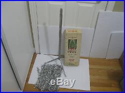 Vintage 1950's-060's- Vinyl Tinsel Christmas Tree 4 ft Tall with BOX