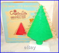 Vintage 1950's CRYSTA-LITE Illuminated Christmas Tree by ROYALITES Original Box