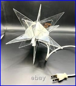 Vintage 1950's Christmas Crystalite Christmas Star Tree Topper Atomic Décor