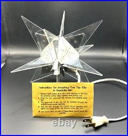 Vintage 1950's Christmas Crystalite Christmas Star Tree Topper Atomic Décor