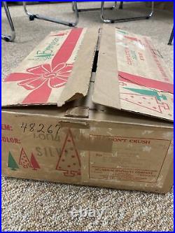 Vintage 1950's Evergleam Aluminum Christmas tree with 58 Branches MCM Rare